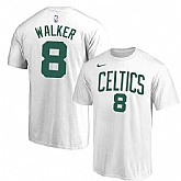 Boston Celtics 8 Kemba Walker White Nike T-Shirt,baseball caps,new era cap wholesale,wholesale hats
